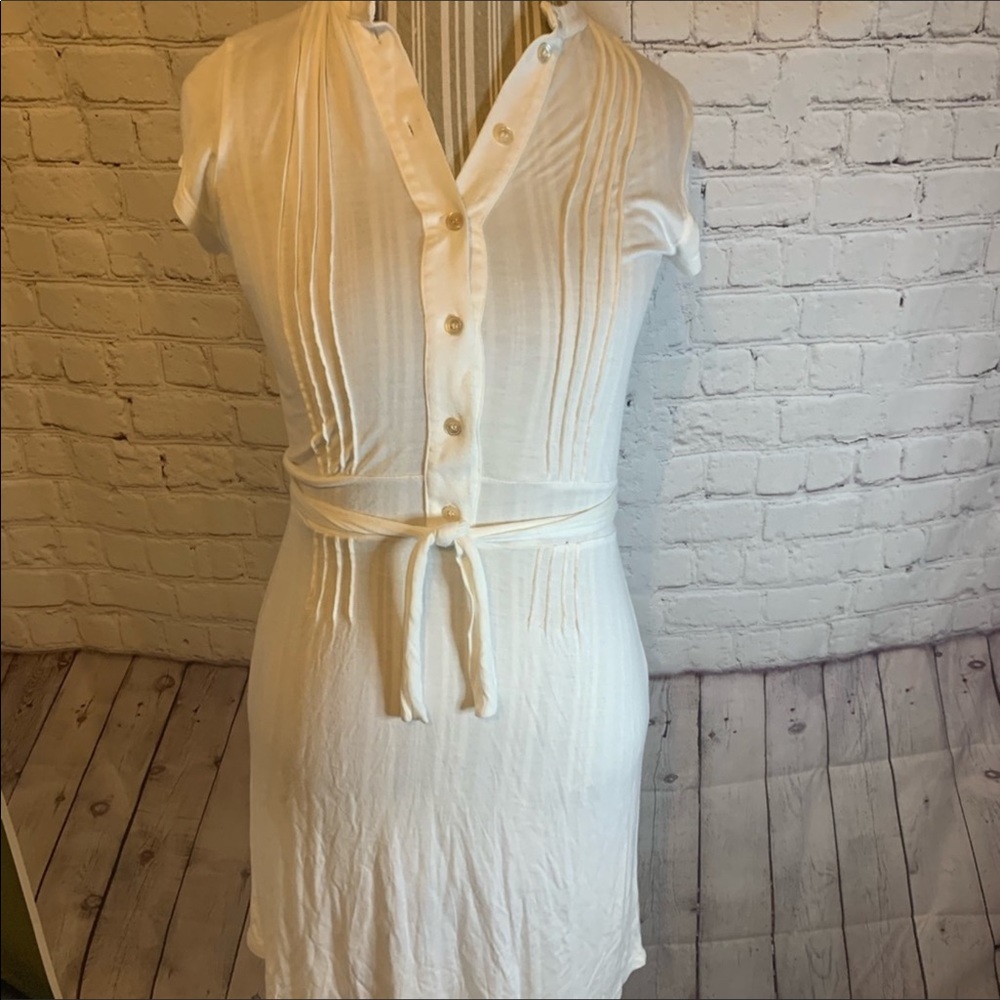 ⭐️ VINTAGE 🤍 HUGO by Hugo Boss “White T-Shirt Dress” ▪️vintage▪️{Size: Small}